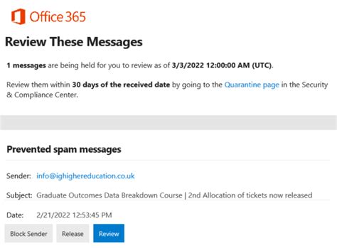 420 4.7.3 resubmitting quarantine message.|Exchange Online .